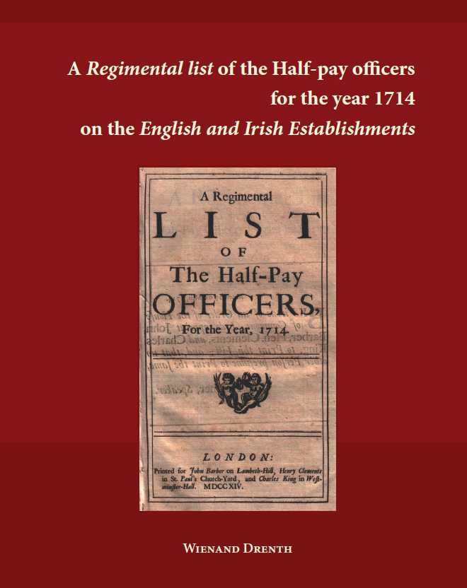 Regimental list of half-pay officers for 1714